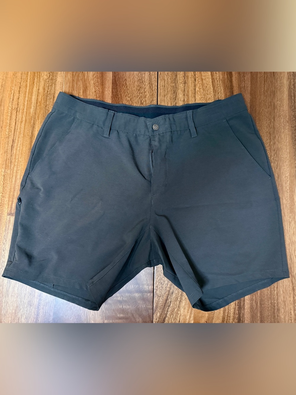 BYLT Basics Black Flat-Front Kinetics Performance Shorts